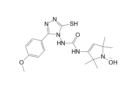 N-(1-oxyl-2,2,5,5-tetramethylpyrrolin-3-yl)-N'-(3-p-methoxyphenyl-5-mercapto-1,2,4-triazol-4-yl)urea