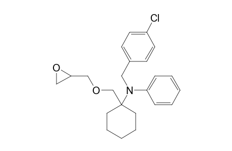 N-(4-CHLORO-BENZYL)-N-[1-[[(OXIRAN-2-YL)-METHOXY]-METHYL]-CYCLOHEXYL]-BENZENAMINE