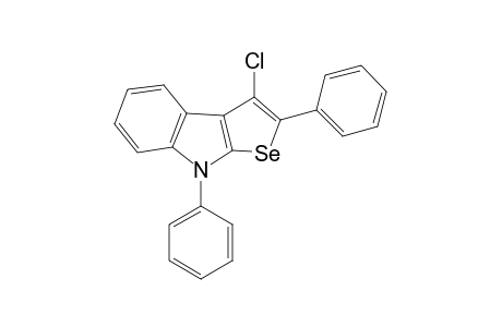 3-Chloro-2,8-diphenyl-8H-selenopheno[2,3-b]indole