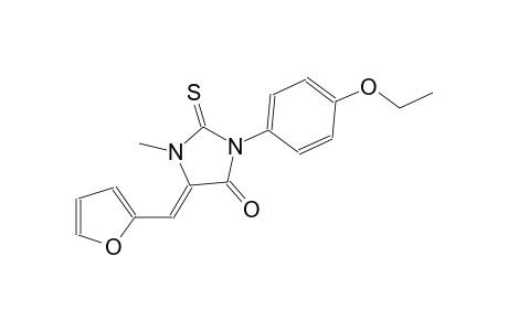 (5Z)-3-(4-ethoxyphenyl)-5-(2-furylmethylene)-1-methyl-2-thioxo-4-imidazolidinone