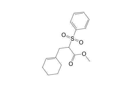 Cyclohexenepropanoic acid, .alpha.-(phenylsulfonyl)-, methyl ester