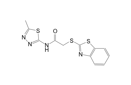 acetamide, 2-(2-benzothiazolylthio)-N-(5-methyl-1,3,4-thiadiazol-2-yl)-