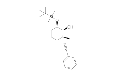 6-((tert-Butyldimethylsilyl)oxy)-2-methyl-2-(phenylethynyl)cyclohexanol