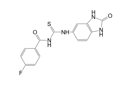 thiourea, N-(2,3-dihydro-2-oxo-1H-benzimidazol-5-yl)-N'-(4-fluorobenzoyl)-