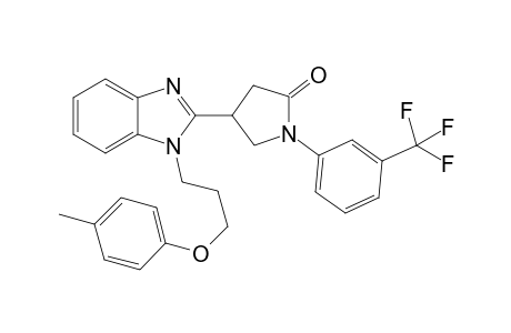 2-Pyrrolidinone, 4-[1-[3-(4-methylphenoxy)propyl]-1H-1,3-benzimidazol-2-yl]-1-[3-(trifluoromethyl)phenyl]-