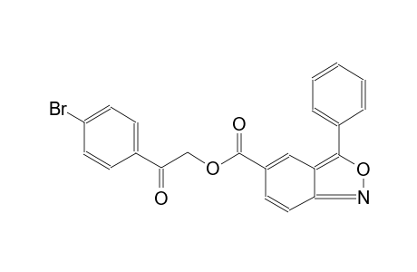 2-(4-bromophenyl)-2-oxoethyl 3-phenyl-2,1-benzisoxazole-5-carboxylate