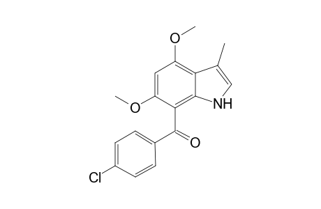 7-(4-chlorobenzoyl)-4,6-dimethoxy-3-indole