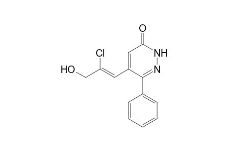 4-[(Z)-2-chloranyl-3-oxidanyl-prop-1-enyl]-3-phenyl-1H-pyridazin-6-one