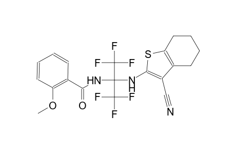 N-[1-[(3-cyano-4,5,6,7-tetrahydro-1-benzothien-2-yl)amino]-2,2,2-trifluoro-1-(trifluoromethyl)ethyl]-2-methoxybenzamide