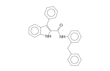 1H-Indole-2-carboxamide, 3-phenyl-N-(2'-benzylphenyl)-