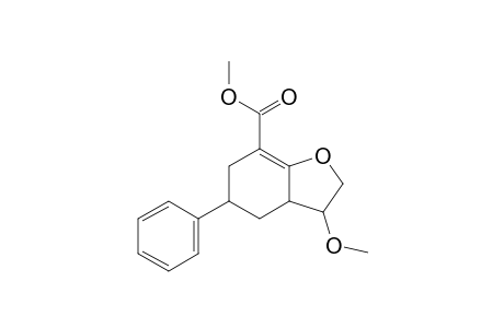 methyl 3-methoxy-5-phenyl-2,3,3a,4,5,6-hexahydro-1-benzofuran-7-carboxylate