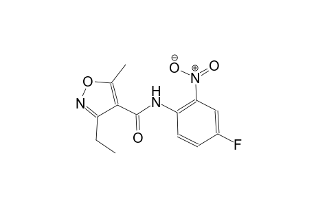 3-ethyl-N-(4-fluoro-2-nitrophenyl)-5-methyl-4-isoxazolecarboxamide