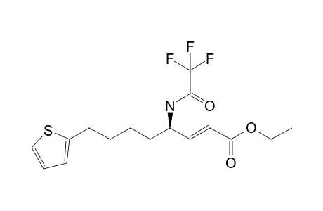 Ethyl (R,E)-8-(thiophen-2-yl)-4-(2,2,2-trifluoroacetamido)oct-2-enoate