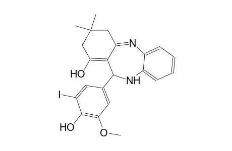 11-(4-hydroxy-3-iodo-5-methoxyphenyl)-3,3-dimethyl-3,4,10,11-tetrahydro-2H-dibenzo[b,e][1,4]diazepin-1-ol