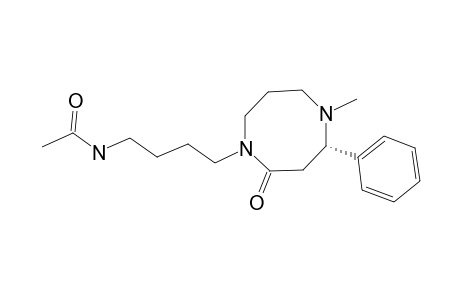 DOVYALICIN-B;(S)-1-(4-ACETYLAMINOBUTYL)-HEXAHYDRO-5-METHYL-4-PHENYL-1,5-DIAZOCIN-2(1H)-ONE