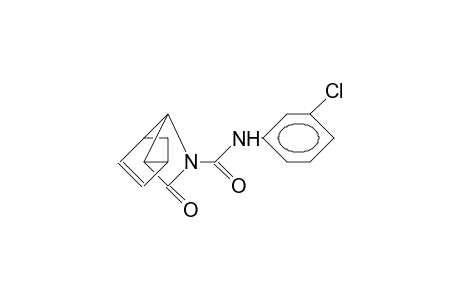 3-Meta-chlorophenyl-carbamoyl-aza-4-oxotetracyclo-[4.2.1.0]-non-7-ene