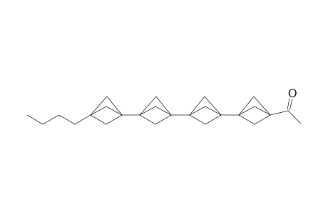 3-Acetyl-3"'-n-butyl[4]staffane