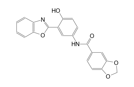 1,3-benzodioxole-5-carboxamide, N-[3-(2-benzoxazolyl)-4-hydroxyphenyl]-
