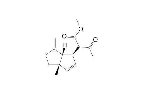 2-[(1S,3aS,6aS)-3a-methyl-6-methylene-1,4,5,6a-tetrahydropentalen-1-yl]-3-keto-butyric acid methyl ester