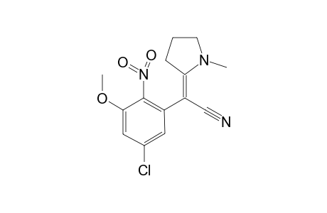 (2Z)-(5-Chloro-3-methoxy-2-nitrophenyl)(1-methylpyrrolidin-2-ylidene)acetonitrile