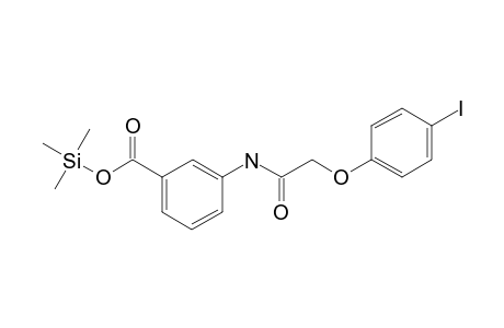 3-{[(4-iodophenoxy)acetyl]amino}benzoic acid, 1tms derivative