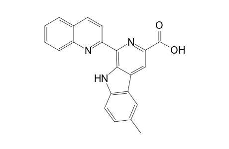2-Methyl-6-(quinolin-2-yl)pyridino[4,5-b]indole-8-carboxylic acid