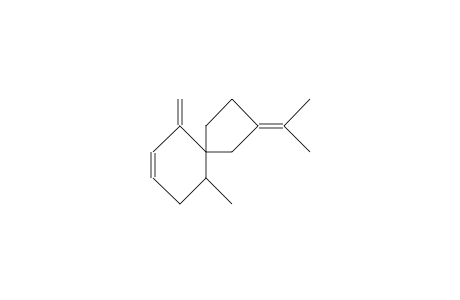 3-(1-Methylethenyl)-6-methylidene-10-methyl-spiro(4.5)dec-7-ene