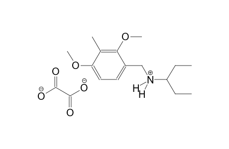N-(2,4-dimethoxy-3-methylbenzyl)pentan-3-aminium oxalate