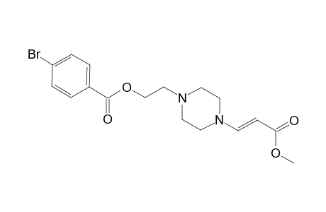 1-[2-(4-Bromobenzoyloxyl)eth-1-yl]-4-[(E)-(2-methoxycarbonyl)ethen-1-yl]piperazine