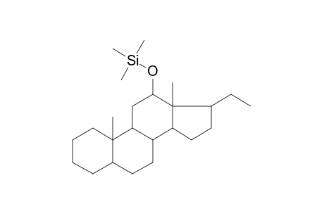 12.alpha.-Hydroxy-5.alpha.-pregnane, trimethylsilyl ether