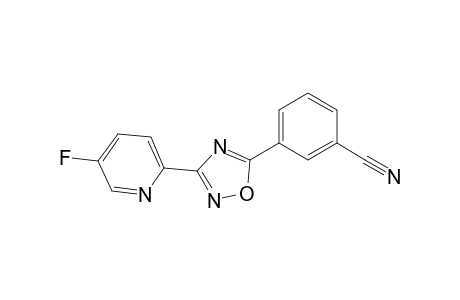 3-(5-Fluoropyrid-2-yl)-5-(3-cyanophenyl)-1,2,4-oxadiazole