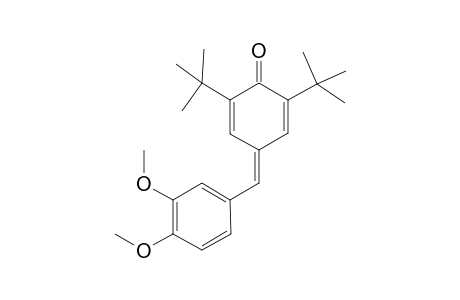 2,6-Di-tert-butyl-4-(3,4-dimethoxybenzylidene)cyclohexa-2,5-dien-1-one