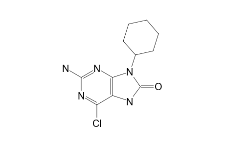 2-AMINO-6-CHLORO-9-(CYCLOHEXYL)-7H-PURIN-8(9H)-ONE