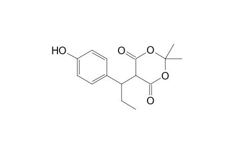 5-[1-(4-Hydroxyphenyl)-propyl]-2,2-dimethyl-1,3-dioxane-4,6-dione