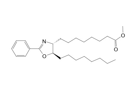 4-Oxazoleoctanoic acid, 4,5-dihydro-5-octyl-2-phenyl-, methyl ester, trans-