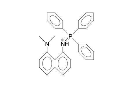 1-Dimethylamino-8-triphenylphosphoranilidenammonio-naphthalene cation