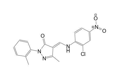 3H-pyrazol-3-one, 4-[[(2-chloro-4-nitrophenyl)amino]methylene]-2,4-dihydro-5-methyl-2-(2-methylphenyl)-, (4E)-