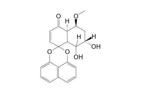 5-Methoxy-spiro[octahydro-7,8-dihydroxynaphthalene-1,2'-naphtho[1,8-de][1,3]dioxin]-4-one