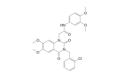 2-(3-(2-chlorobenzyl)-6,7-dimethoxy-2,4-dioxo-3,4-dihydro-1(2H)-quinazolinyl)-N-(3,4-dimethoxyphenyl)acetamide