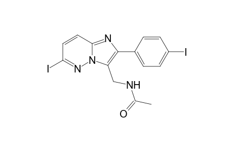 N-[[6-iodanyl-2-(4-iodophenyl)imidazo[1,2-b]pyridazin-3-yl]methyl]ethanamide