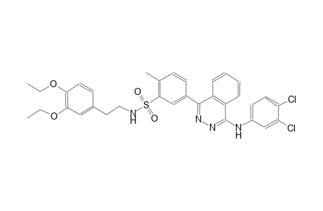 benzenesulfonamide, 5-[4-[(3,4-dichlorophenyl)amino]-1-phthalazinyl]-N-[2-(3,4-diethoxyphenyl)ethyl]-2-methyl-