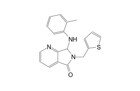 5H-pyrrolo[3,4-b]pyridin-5-one, 6,7-dihydro-7-[(2-methylphenyl)amino]-6-(2-thienylmethyl)-