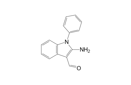 2-Amino-1-phenyl-1H-indole-3-carbaldehyde
