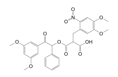 Malonic acid (4,5-Dimethoxy-2-nitrobenzyl) ester (3',5'-Dimethoxybenzoin) ester