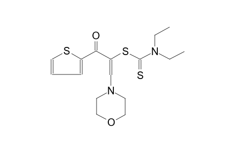 1-THENOYL-1-N,N-DIETHYLDITHIOCARBAMOYL-2-MORPHOLINOETHENE