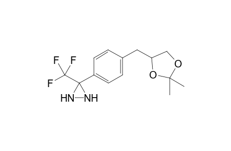 3-(4-((2,2-Dimethyl-1,3-dioxolan-4-yl)methyl)phenyl)-3-(trifluoromethyl)diaziridine