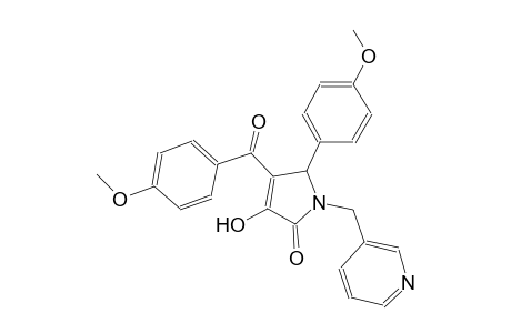 2H-pyrrol-2-one, 1,5-dihydro-3-hydroxy-4-(4-methoxybenzoyl)-5-(4-methoxyphenyl)-1-(3-pyridinylmethyl)-