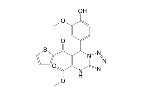 tetrazolo[1,5-a]pyrimidine-5-carboxylic acid, 4,7-dihydro-7-(4-hydroxy-3-methoxyphenyl)-6-(2-thienylcarbonyl)-, methyl ester