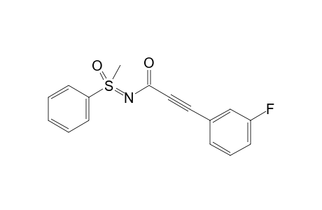 3-(3-Fluorophenyl)-N-[methyl(oxo)(phenyl)-lamda6-sulfaneylidene]propiolamide