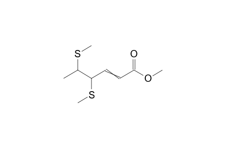 methyl 4,5-bis(methylsulfanyl)hex-2-enoate